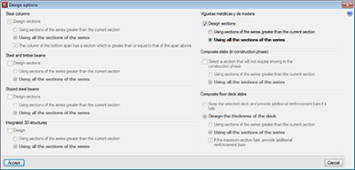 Continuity of joists (steel and timber)