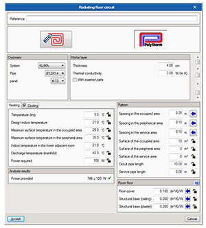CYPETHERM HVAC. Polytherm radiant floor. Click to enlarge the image