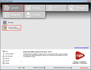 Open BIM complement for Revit. Click to enlarge the image