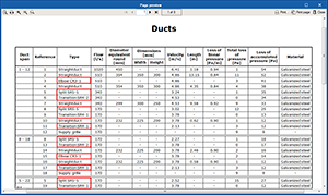CYPETHERM HVAC. ASHRAE reference for duct fittings. Click to enlarge the image