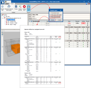 AcoubatBIM by CYPE. Project results report. Click to enlarge the image