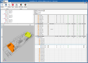 AcoubatBIM by CYPE. Equipment noise analysis along corridors