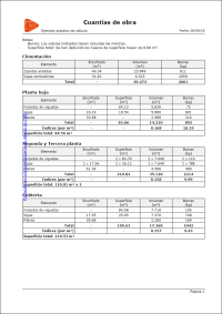 CYPECAD and CYPE 3D. Summary, by group, of reinforcement quantities, by diameter