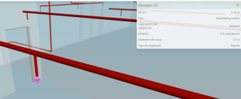 CYPEFIRE Sprinklers. Equipment information in the 3D viewer of BIMserver.center