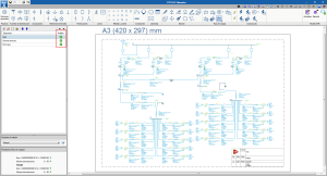 CYPELEC Networks. Status column in the diagrams list