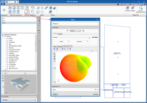 CYPELEC Wireless. 3D view of emitter radiation diagrams
