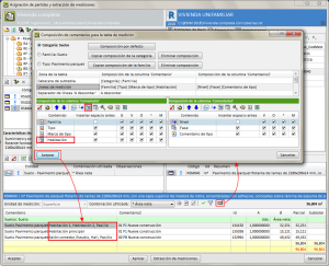 Arquimedes and Job control. Export the “Floors” and “Ceilings” categories of the “Rooms”