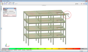 CYPECAD. Maximum limit for the view of the values of the deformed shape