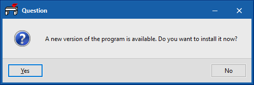 Update notification for CYPE applications