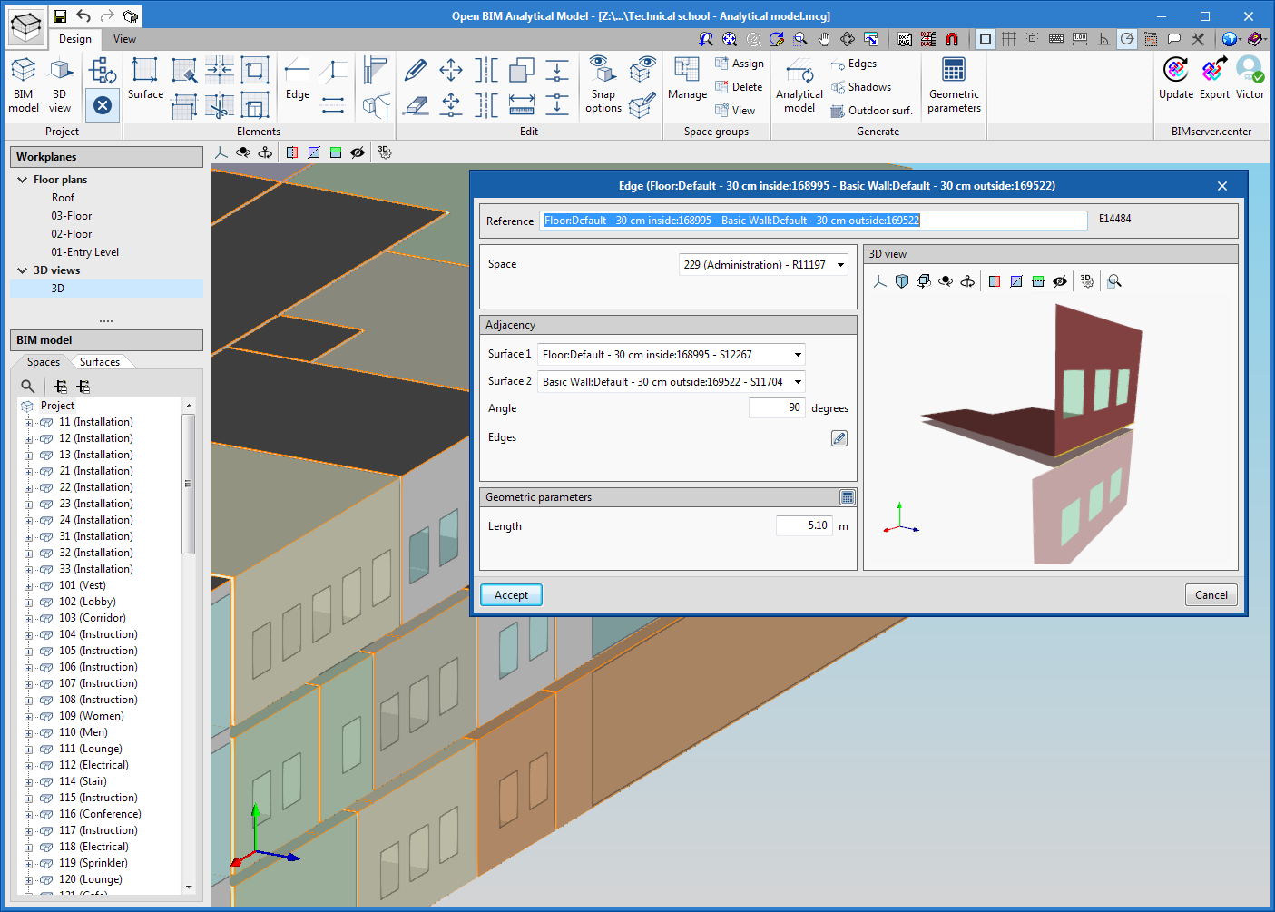 Open BIM Analytical Model