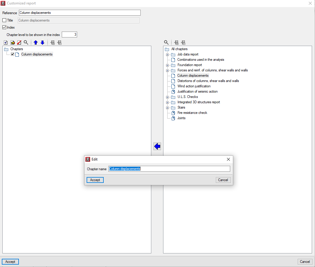CYPECAD. Customised reports