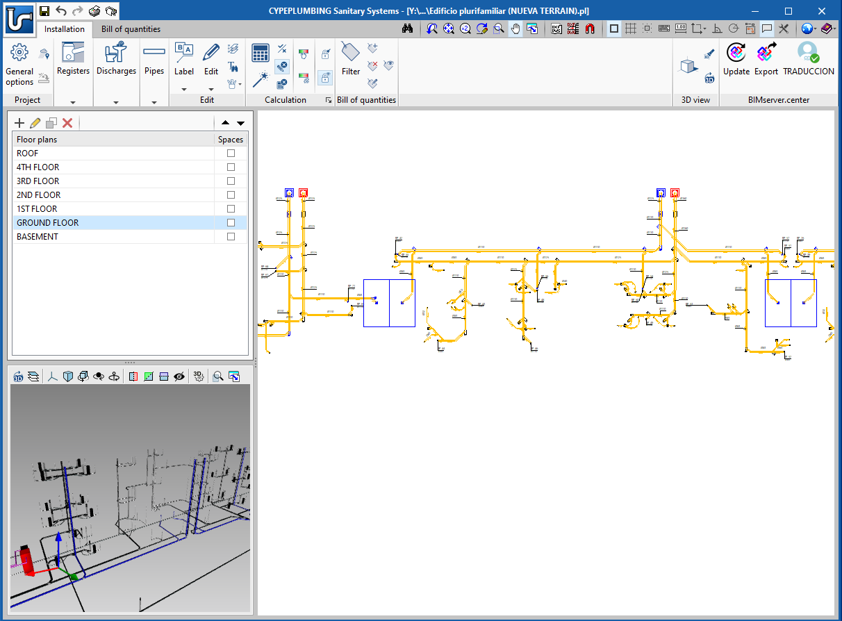 CYPEPLUMBING Sanitary Systems and CYPEPLUMBING Water Systems. New tools to manage blocked parameters
