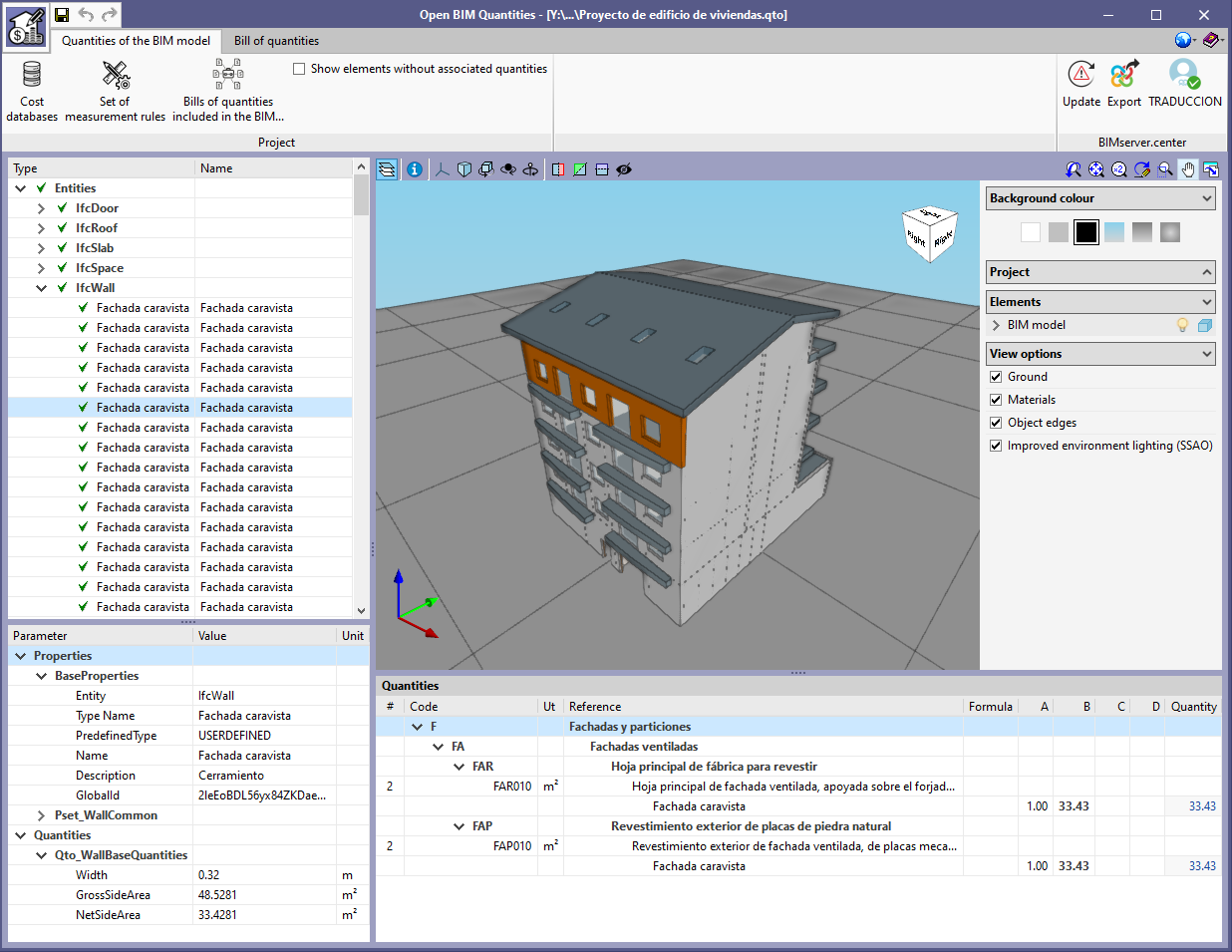 Open BIM Quantities. Example projects