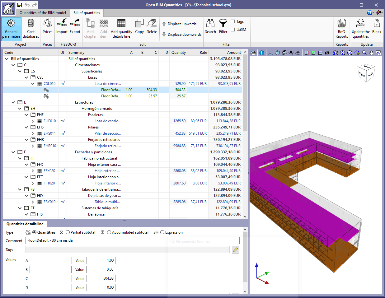 Open BIM Quantities. Example projects