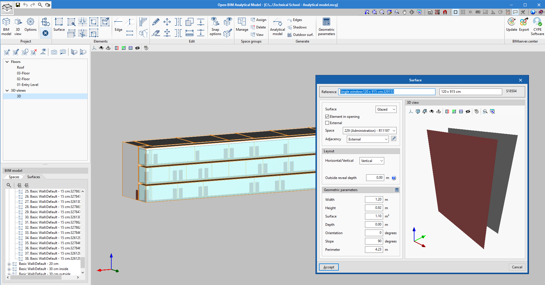 Open BIM Analytical Model