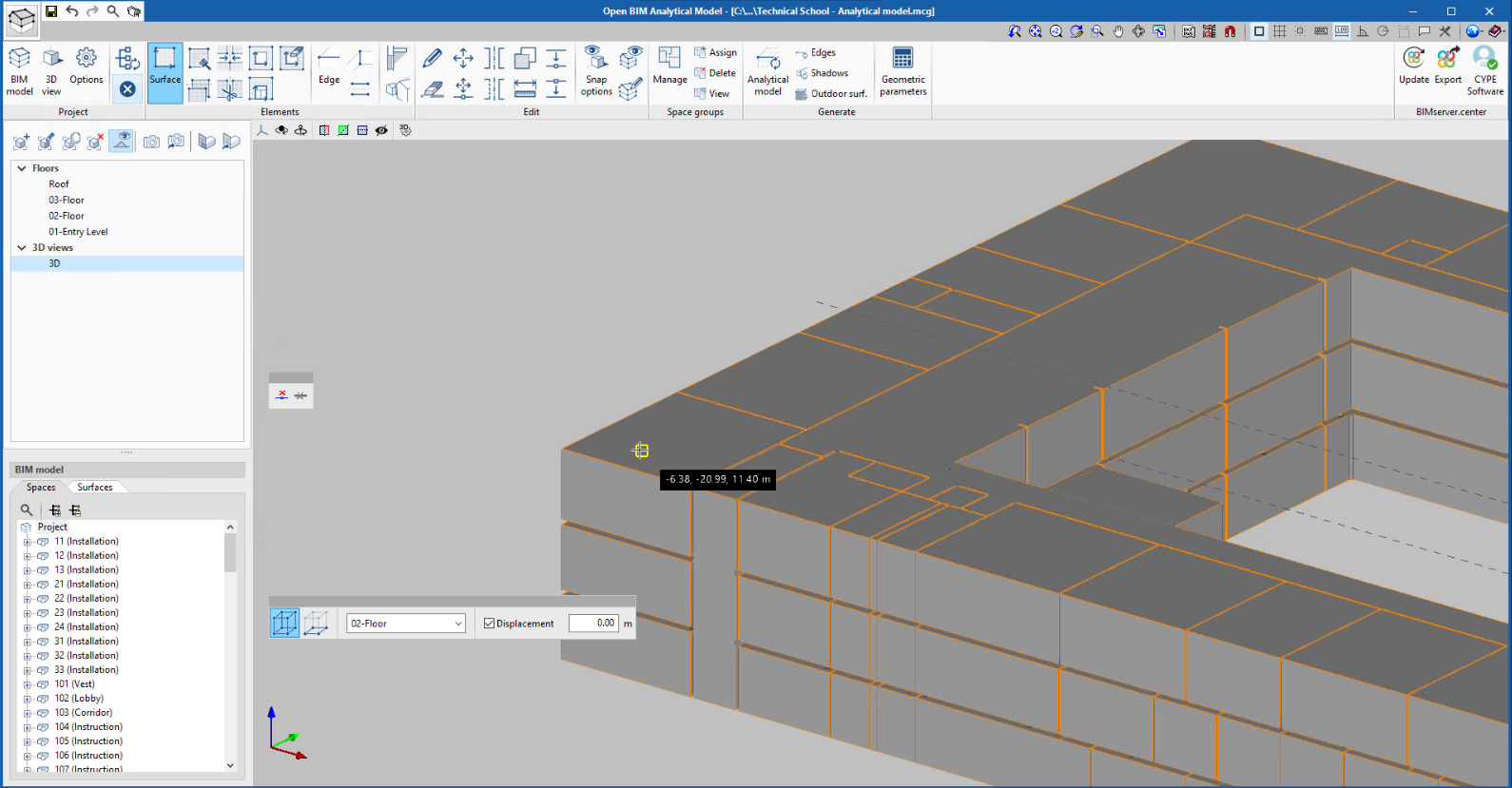 Open BIM Analytical Model
