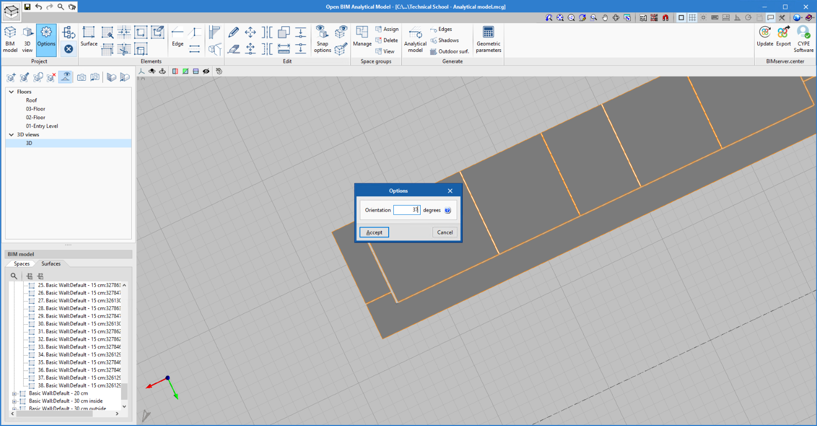 Open BIM Analytical Model