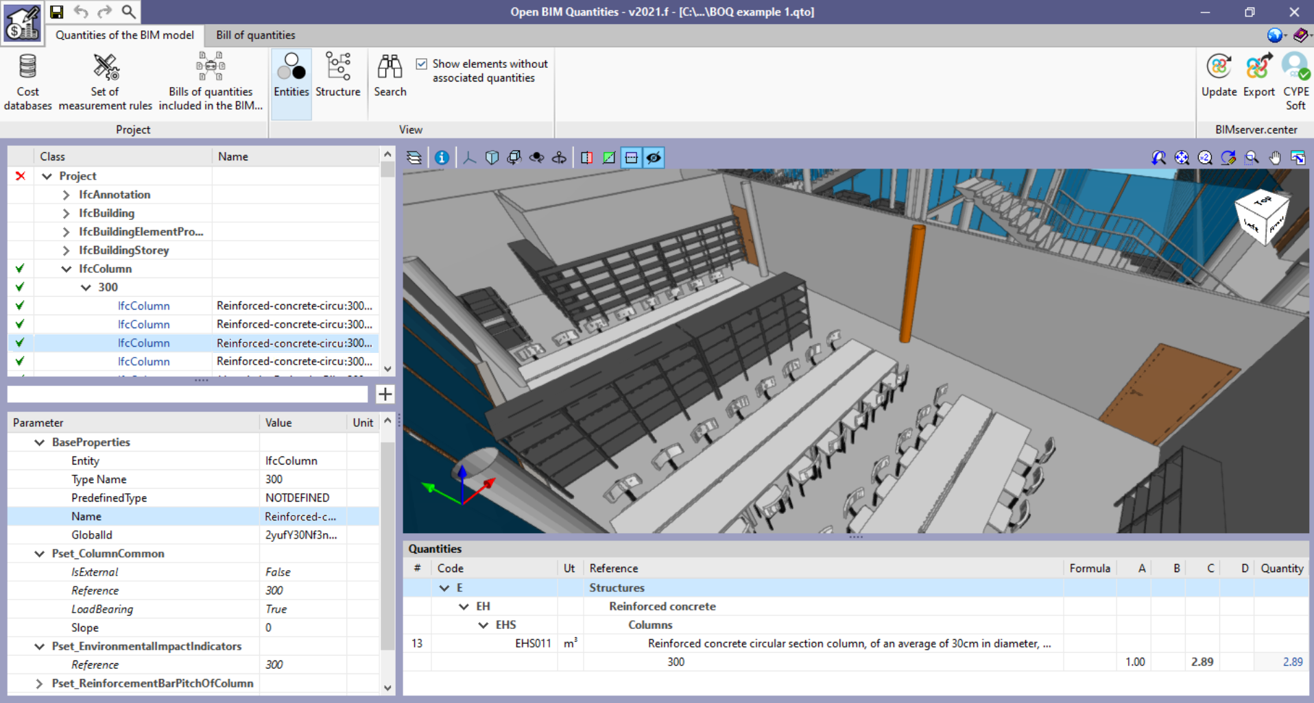 Open BIM Quantities