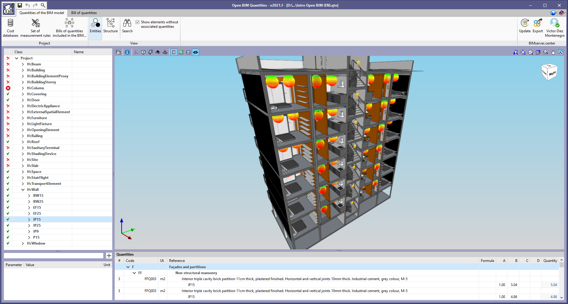 Open BIM Quantities