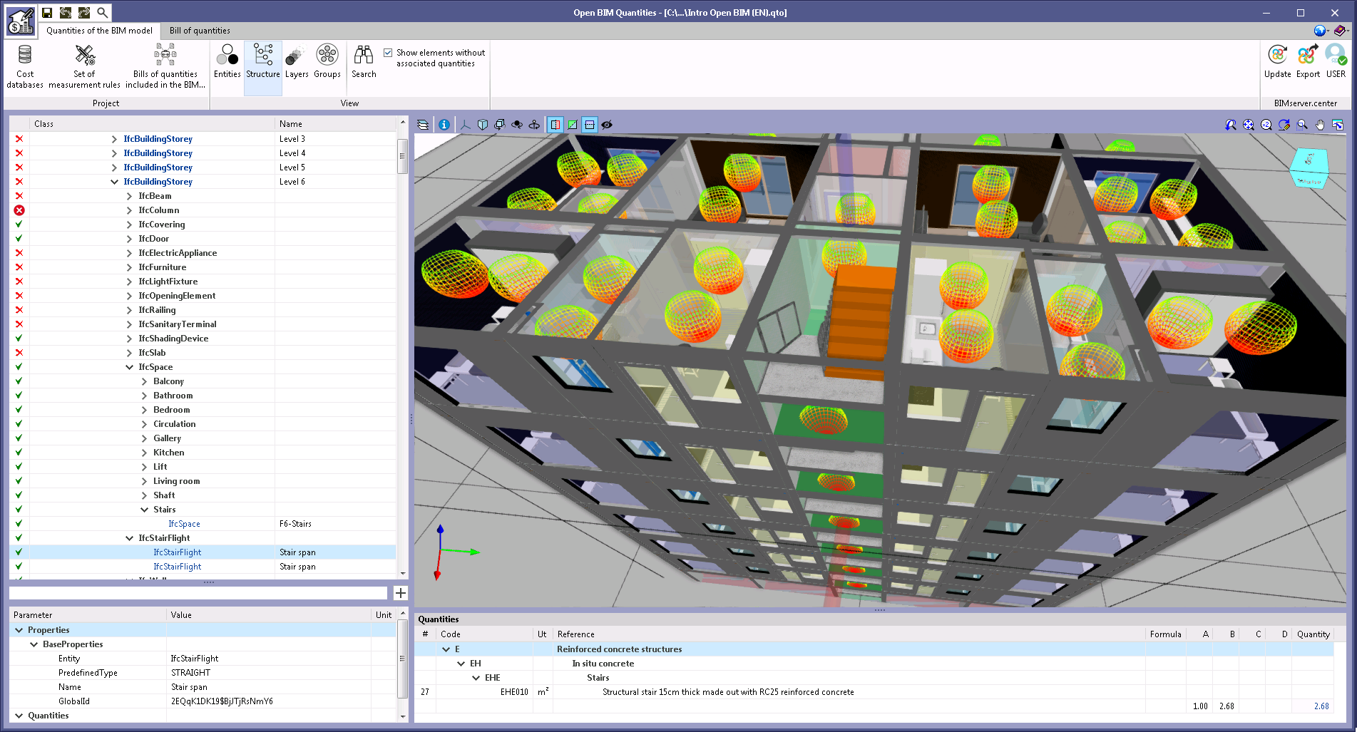 Open BIM Quantities