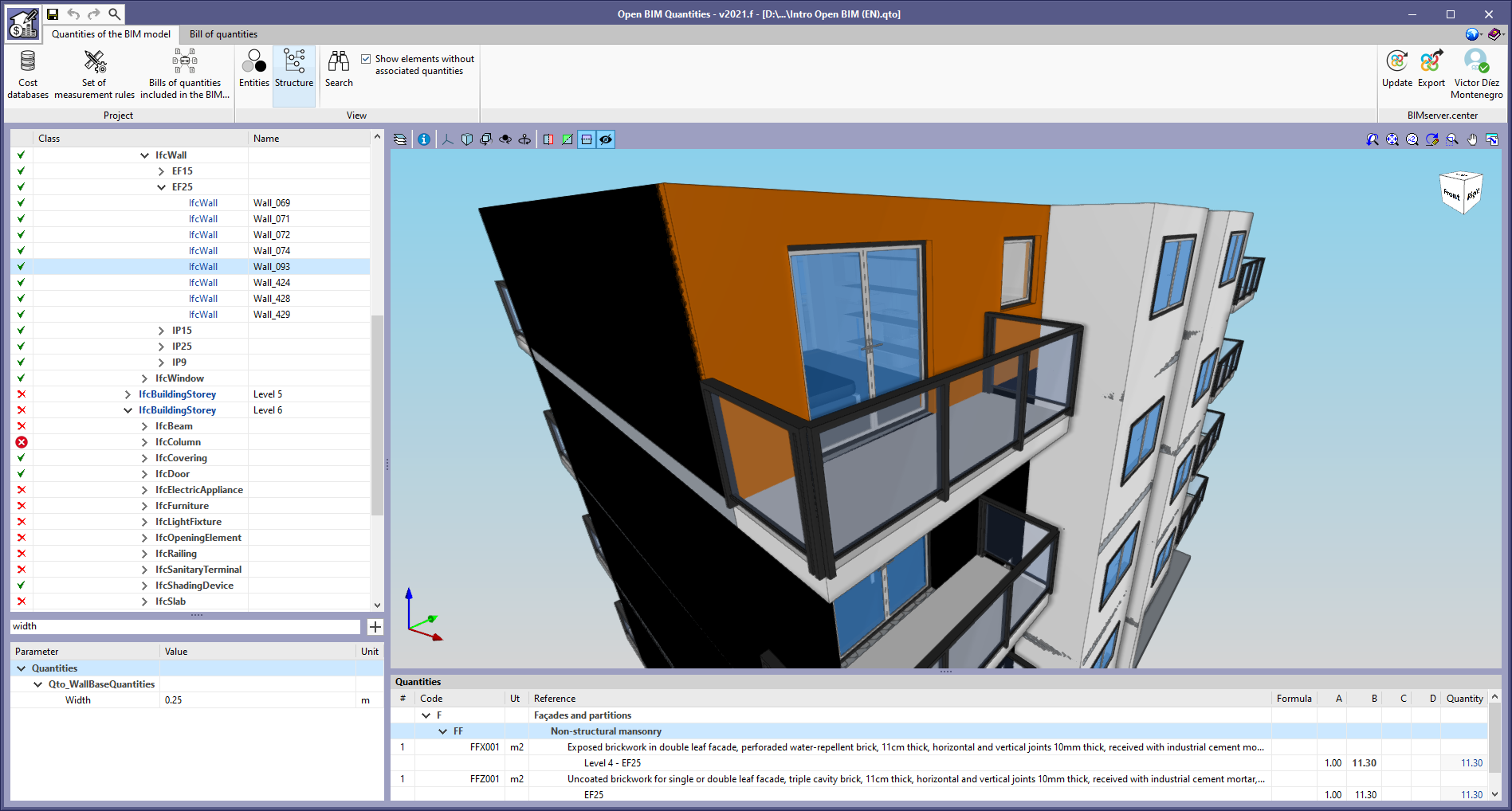 Open BIM Quantities