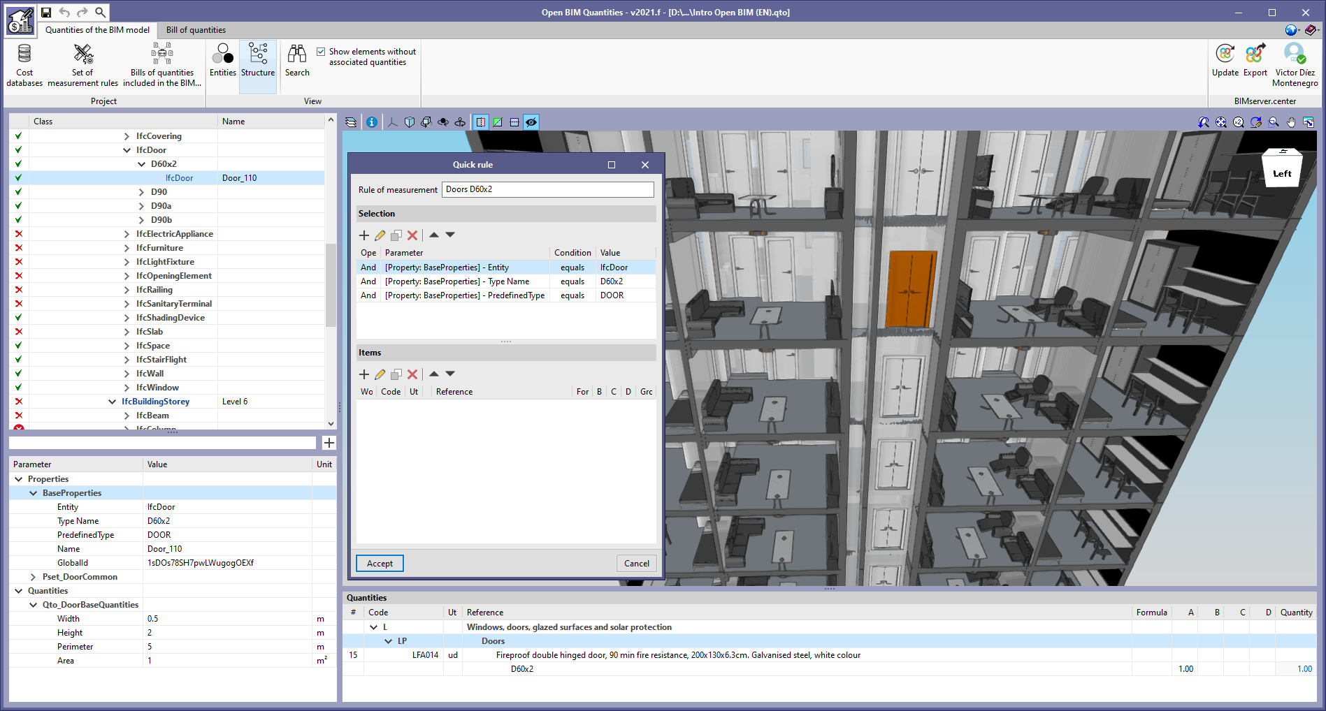 Open BIM Quantities