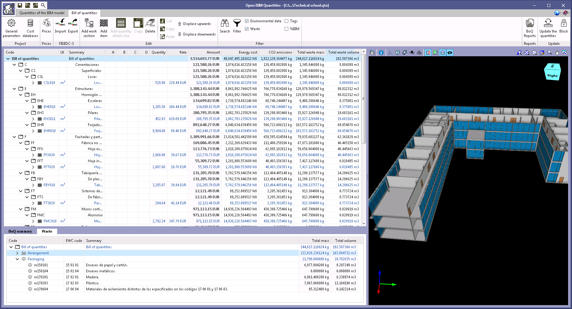 Open BIM Quantities